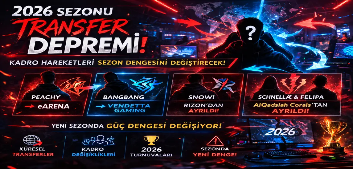 2026 Sezonu Transfer Depremi: Küresel E-Spor’da Kritik Kadro Ayrılıkları ve Yeni Hamleler