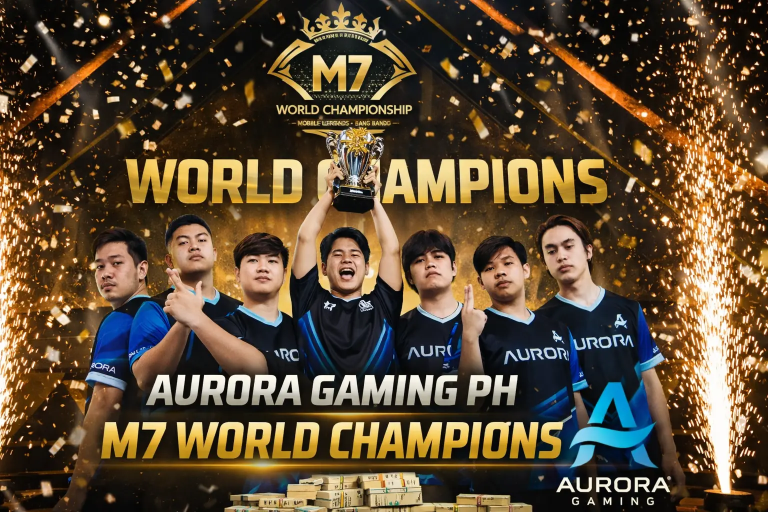 Aurora Gaming PH, M7 World Championship’te Tarih Yazdı: Alter Ego’yu 4-0 ile Geçerek Şampiyon Oldu