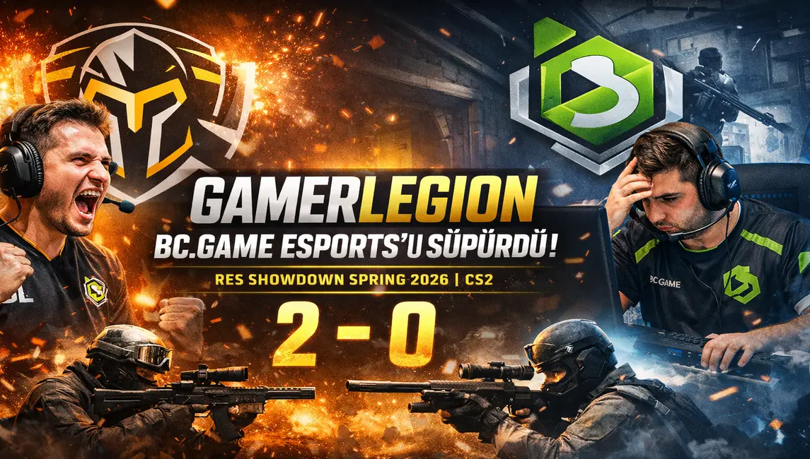 GamerLegion, BC.Game Esports’u Süpürdü: RES Showdown Spring 2026’da Net 2-0
