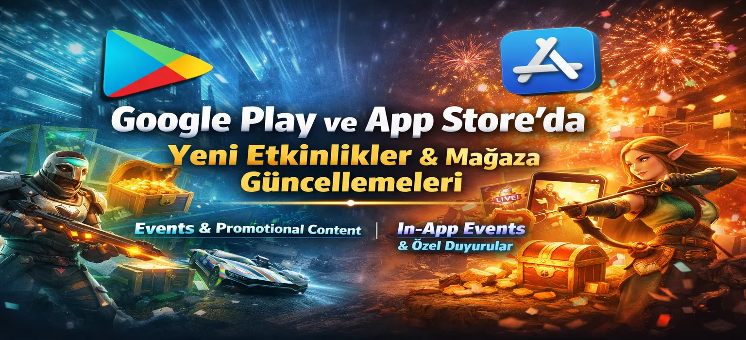 Google Play ve App Store’da Yeni Etkinlikler ve Mağaza Güncellemeleri