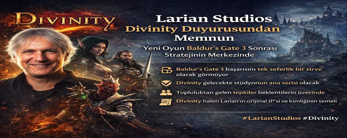 Larian Studios Divinity Duyurusundan Memnun: Yeni Oyun Baldur’s Gate 3 Sonrası Stratejinin Merkezinde