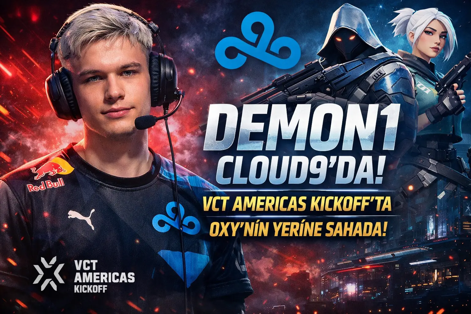 Maximilian “Demon1” Mazanov, Cloud9 Kadrosunda: VCT Americas Kickoff’ta OXY’nin Yerine Sahada
