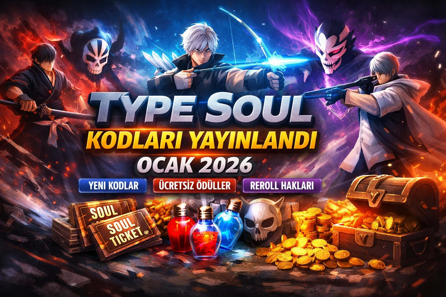 Roblox – Type Soul Kodları Yayınlandı (Ocak 2026) | Aktif Kodlar, Ödüller ve Kullanım Rehberi