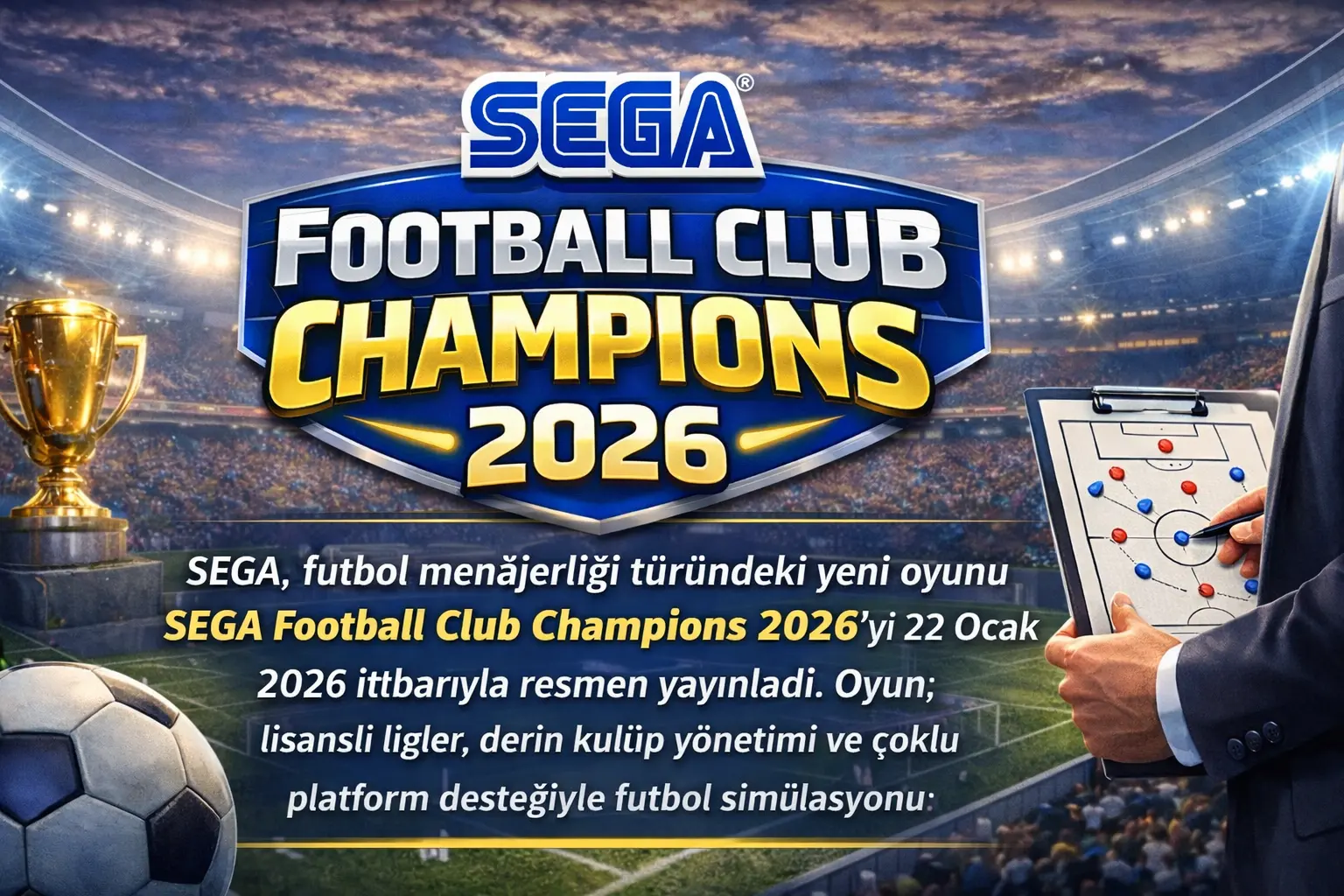 SEGA Football Club Champions 2026 Yayınlandı: SEGA’dan Futbol Menajerliği Türüne Yeni Nesil Hamle