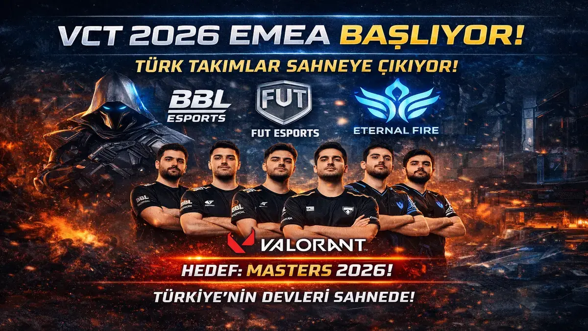 VALORANT VCT 2026 EMEA Başlıyor: Türk Takımlar Sahneye Çıkıyor