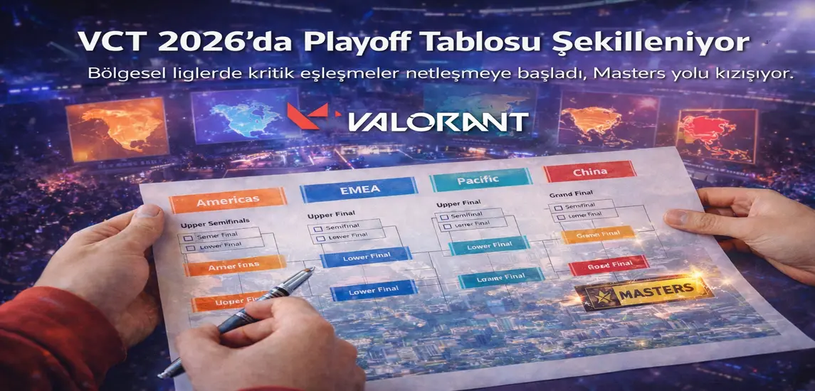 VCT 2026 Sezonunda Bölgesel Liglerde Playoff Eşleşmeleri Netleşmeye Başladı
