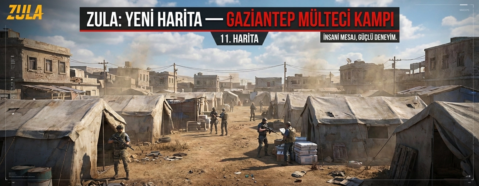 Zula Gaziantep Mülteci Kampı haritasını oyuna ekledi