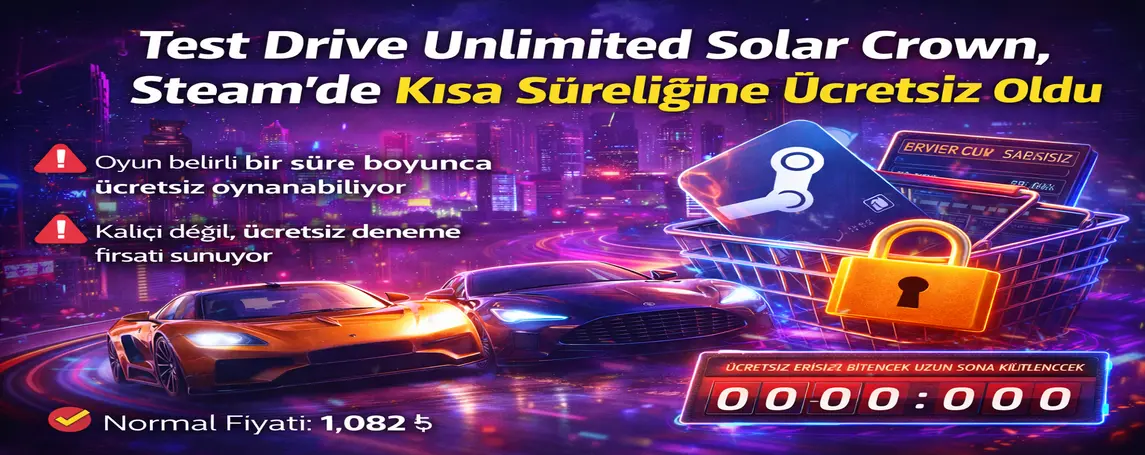 Test Drive Unlimited Solar Crown, Steam’de Kısa Süreliğine Ücretsiz Oldu